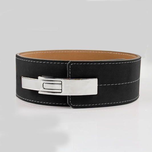 10mm Raw Cowhide Leather Lever Belt